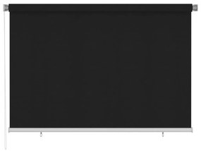 vidaXL Rolgordijn voor buiten 220x140 cm zwart