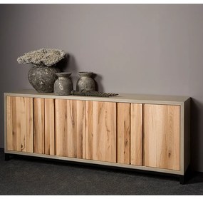 Tower Living Dressoir Van Eiken En Beton 4D Max - 220x45x85cm.