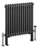 Eastbrook Imperia 2 koloms radiator 60x60cm 826W antraciet