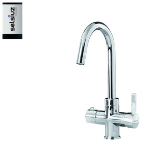 Selsiuz kokend water kraan met titanium single boiler en C-uitloopkraan chroom