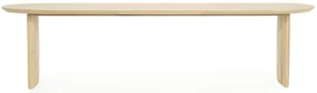 Eleonora Dex Eiken Eettafel Ovaal Naturel 300x100 Cm - 300 X 110cm.