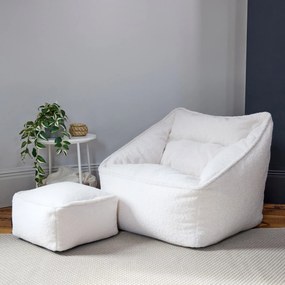 Natalia Borg Armchair Bean Bag + Footstool
