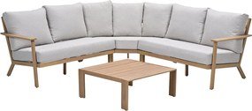 Garden Impressions Ariane hoek loungeset 4-delig - light teak look