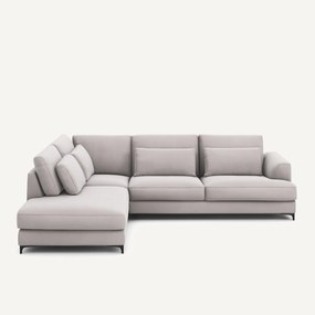 Omvormbare hoekbank links, fluweel, Marsile