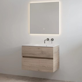 Best Design Splash badkamermeubel 80cm zonder kraangat eiken licht