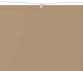 vidaXL Luifel verticaal 100x600 cm oxford stof taupe