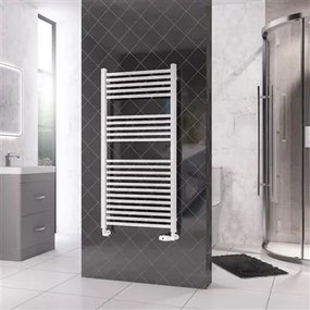 Eastbrook Rion handdoekradiator 60x120cm 740W wit glans