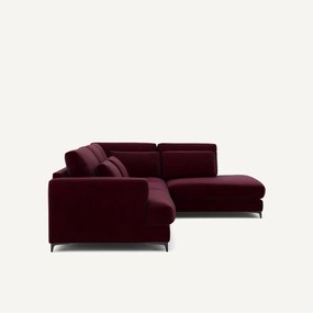 Omvormbare hoekbank rechts, fluweel, Marsile