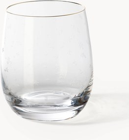 Kristallen tumblers Estrella met winters motief, 4-delig