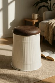 Puff Opbergknop 38 cm Kunstleer