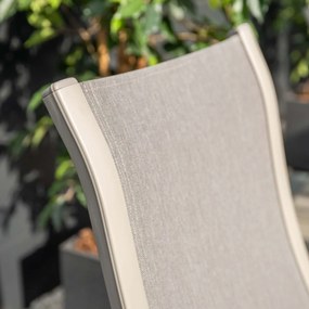 Garden Impressions Hilly tuinstoel stapelbaar taupe - 4 stuks