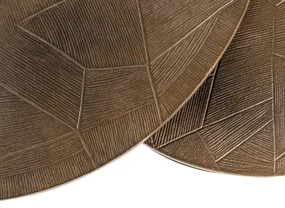 Richmond Interiors Tulum Salontafel Set Goud Geborsteld - 80 X 80cm.