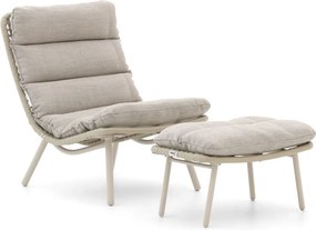 Lounge tuinstoel | Forza Marradi | Wicker (vlechtwerk) | Taupe | Kees Smit Tuinmeubelen