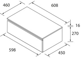 Muebles Hoyo badmeubel 60cm wit mat