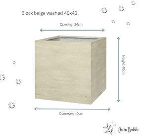 Pot Block Beige washed