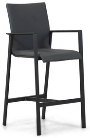 Barstoel Aluminium Grijs-antraciet Lifestyle Garden Furniture Rome antraciet