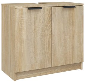 vidaXL Badkamerkast 64,5x33,5x59 cm bewerkt hout sonoma eikenkleurig