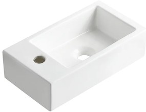 Mueller Apa keramische fontein links 40x22x11cm glans wit