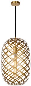 Lucide Wolfram hanglamp 32cm 1x E27 goud mat