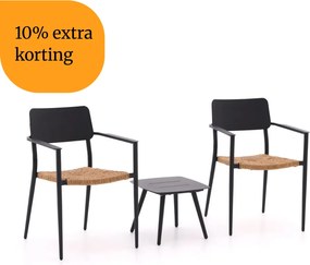 + 10% kassakorting | Bistro- en balkonset Bellagio | 2 personen | Tuinset aluminium | 3-delig | Kees Smit Tuinmeubelen