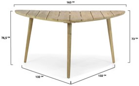 Tuinset 6 personen 155 cm Rope Grijs Lifestyle Garden Furniture Dallas/Julia