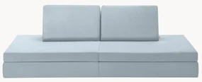 Modulaire kinderbank Mila van fluweel, handgemaakt