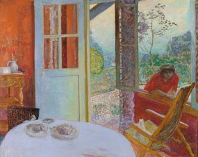 Kunstreproductie Dining Room in the Country, 1913, Bonnard, Pierre