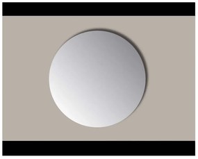 Sanicare Q-mirrors spiegel rond 70 cm. zonder omlijsting / PP geslepen