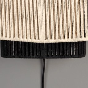 Dutchbone Elon Retro Wandlamp Zwart Wit