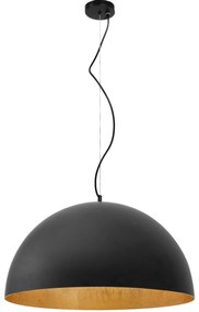 Plafondlamp Hangend Metalen Kom Zwart 50cm APP379-1CP