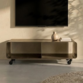Tv-meubel Op Wielen Brons - 90x42x30cm.