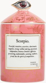 Handgemaakte geurkaars Scorpio (cassis & witte muskus)