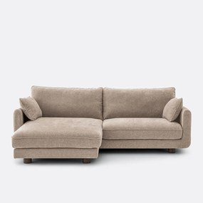 Omkeerbare hoekbank, gemêleerd polyester, EMILIO