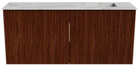 Mondiaz Joya DLux 90cm toiletmeubel ruby met wastafel faye rechts 1 kraangat glace