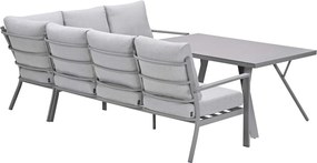 Garden Impressions Senja lounge dining set 3-delig rechts - valley sand