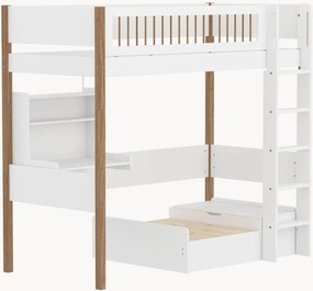 2-in-1 houten bed Nor met bureau
