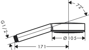 Hansgrohe Pulsify S handdouche 105 wit mat