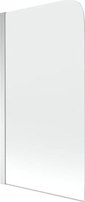 Mexen Felix badwand-scheidingswand 1-delig 70 x 140 cm, transparant, chroom - 890-070-001-01-00