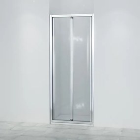 Saniclass ID05 Vouwdeur - 80x190cm - 6mm veiligheidsglas - alu profiel - anti kalk - chroom SW8415