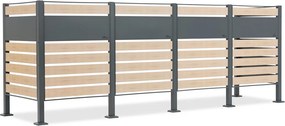 Kliko Ombouwen voor 4 afvalcontainers van 120 l of 240 l Breda CoverTech