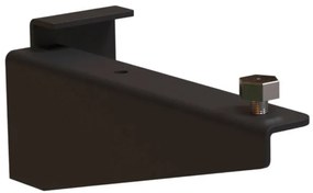 Sjithouse Furniture ophangsteun links zonder handdoekhouder mat zwart