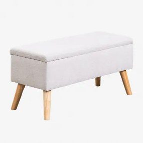 Adirane Gestoffeerde Kofferbakbank ↔︎ 85 Cm & Stof Crème Beige - Sklum