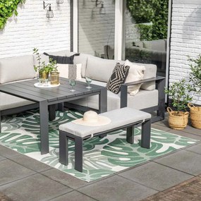 Garden Impressions Malakka sportbank 115,5x43 cm - donker grijs