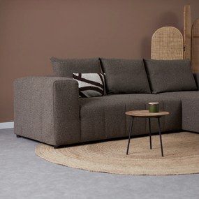 Bruine Bank Met Decoratieve Strepen Hoek Rechts