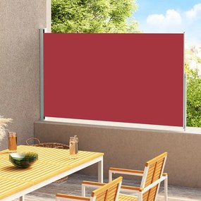 vidaXL Tuinscherm uittrekbaar 180x300 cm rood