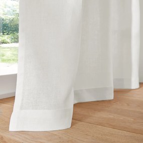 Gordijn in gewassen linnen met oogjes Onega