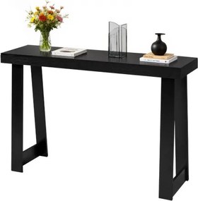 VEVOR Consoletafel, bijzettafel achter de bank (118 x 30,5 x 81 cm / L x B x H), rechthoekige bijzettafel van meerlaags plaatmateriaal voor hal, slaapkamer, woonkamer, entree, zwart