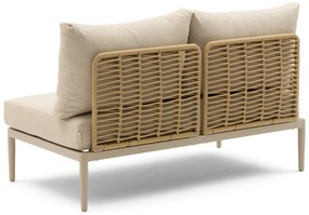 Hoek loungeset 5 personen Wicker/Aluminium/Aluminium/wicker Taupe  Coco Ibiza
