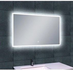 Wiesbaden Quatro spiegel rechthoek met LED, dimbaar en spiegelverwarming 100 x 60 cm 38.4113