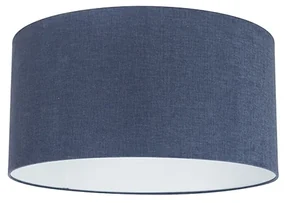 Stoffen lampenkap donkerblauw 50/50/25 Modern rond